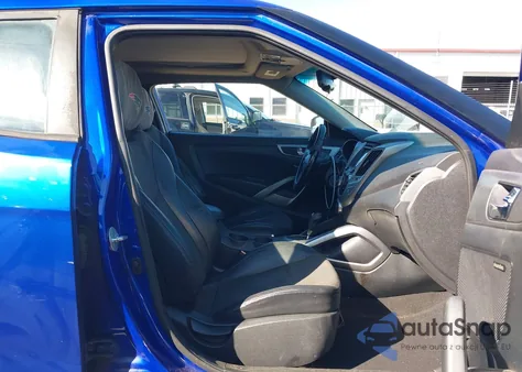 2014 Hyundai Veloster Base W/Black from USA, damaged, VIN KMHTC6AD0EU216967